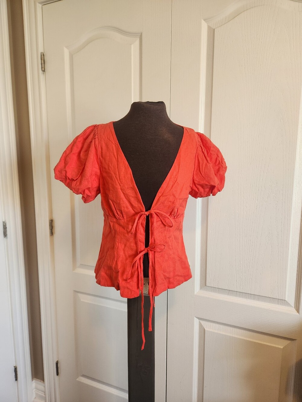 Princess Polly Linen Blend Shirt Size 4